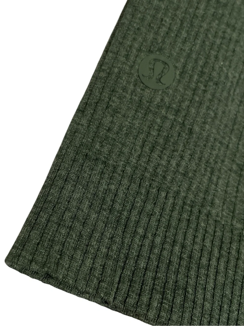 Lululemon Ebb to Street Long Sleeve Cropped Ribbed Shirt in Smoked Spruce Size 6